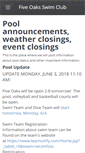 Mobile Screenshot of fiveoaksswimclub.org